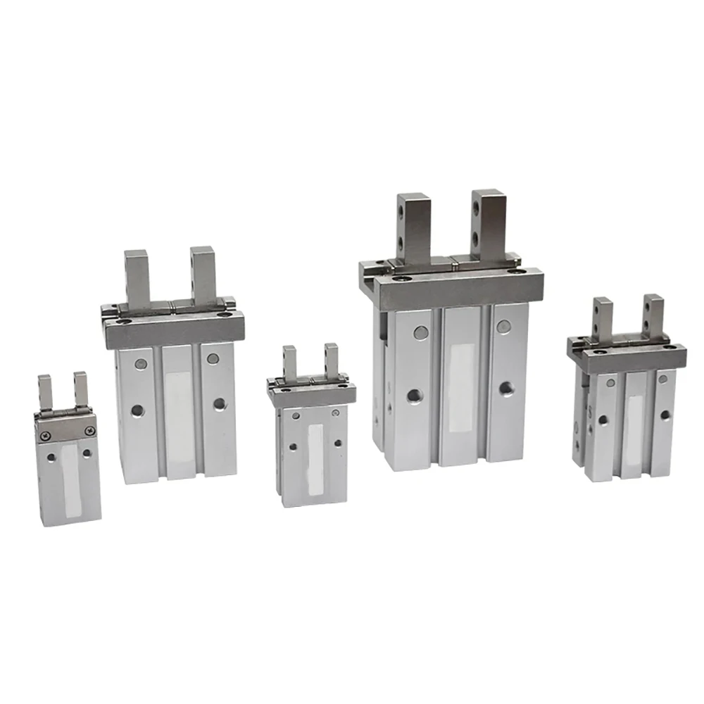 SMC Type MHY2 10D 16D 20D 25D Series Aluminium Pneumatic Gas Claw Finger Air Parallel Gripper Piston Cylinder