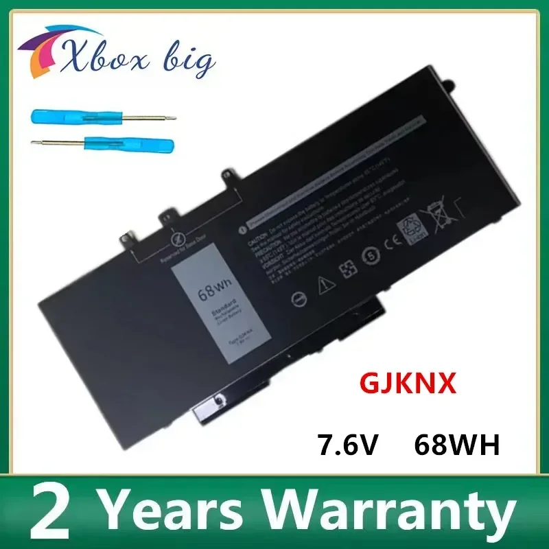 

GJKNX Laptop Battery For DELL Latitude E5480 5580 5490 5590 For DELL Precision M3520 M3530 Series GD1JP 7.6V 68WH