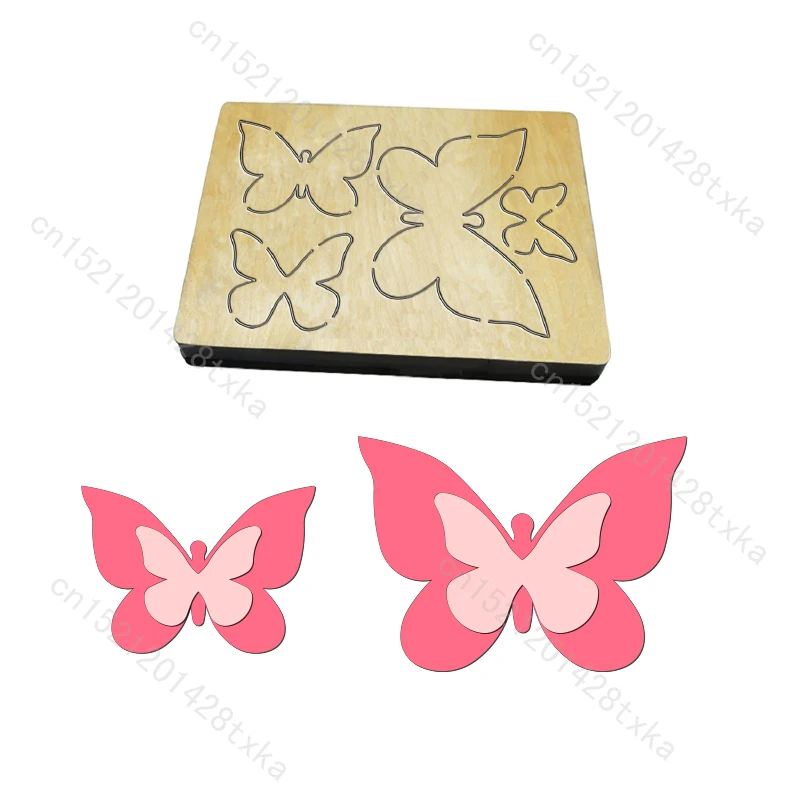 

Деревянные штампы-бабочки для скрапбукинга, новая бабочка, вырубные штампы, C-1481, разные размеры