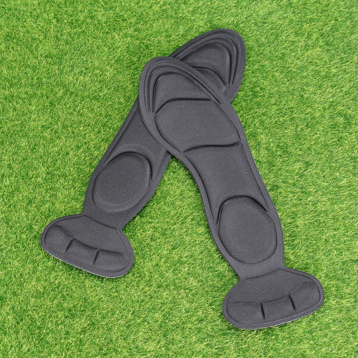 2 in 1 High Heel Insoles Pads Grips Sponge Inserts Foot Protector Black Alleviate Pressure Comfortable Walking