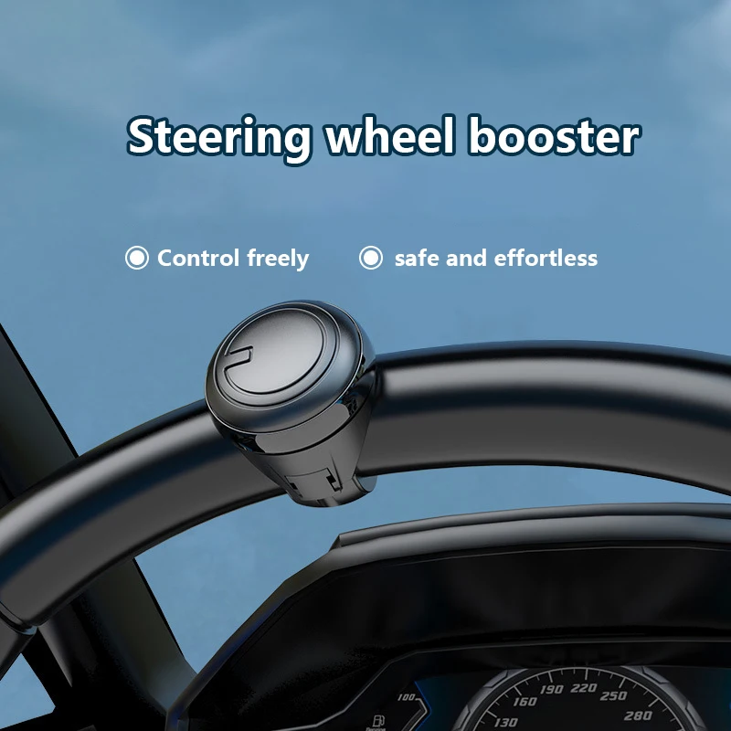 Universal 360 Degree Turning Steering Wheel Booster Spinner Knob Car Rotation Metal Bearing Power Handle Ball Shaped Helper Part