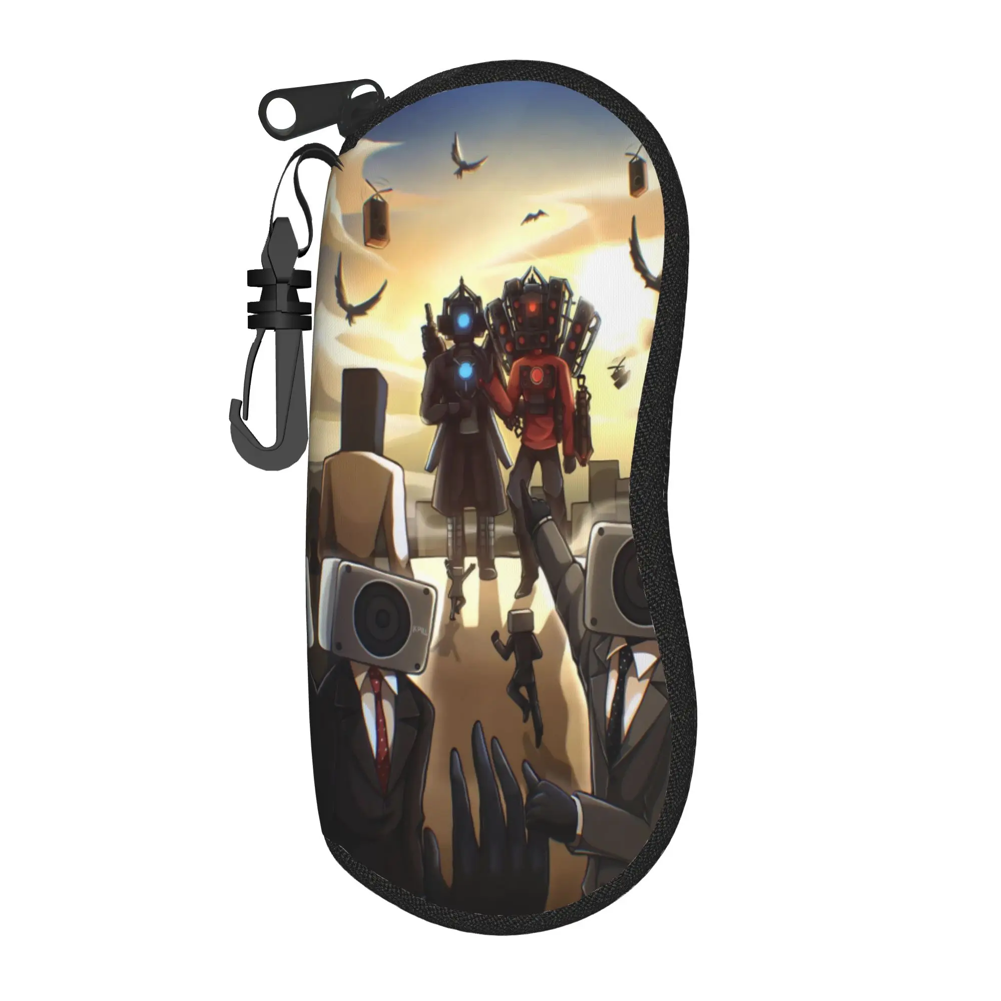 Harajuku Cartoon Glasses Case Titan Speakerman Skibidi Toilet Merch  Box  Sunglasses Protector Ins Style Eyeglasses Box