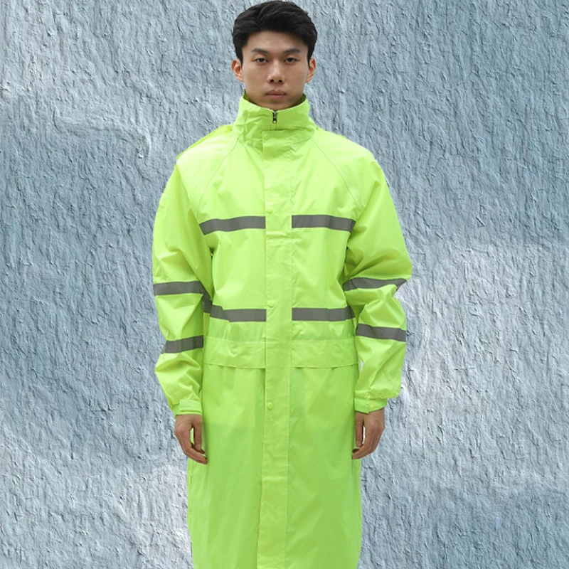 Raincoat Lengthened and Thickened Outdoor Sanitation Commuter Traffic Duty Fishing Clothing Labor Protection Raincoat