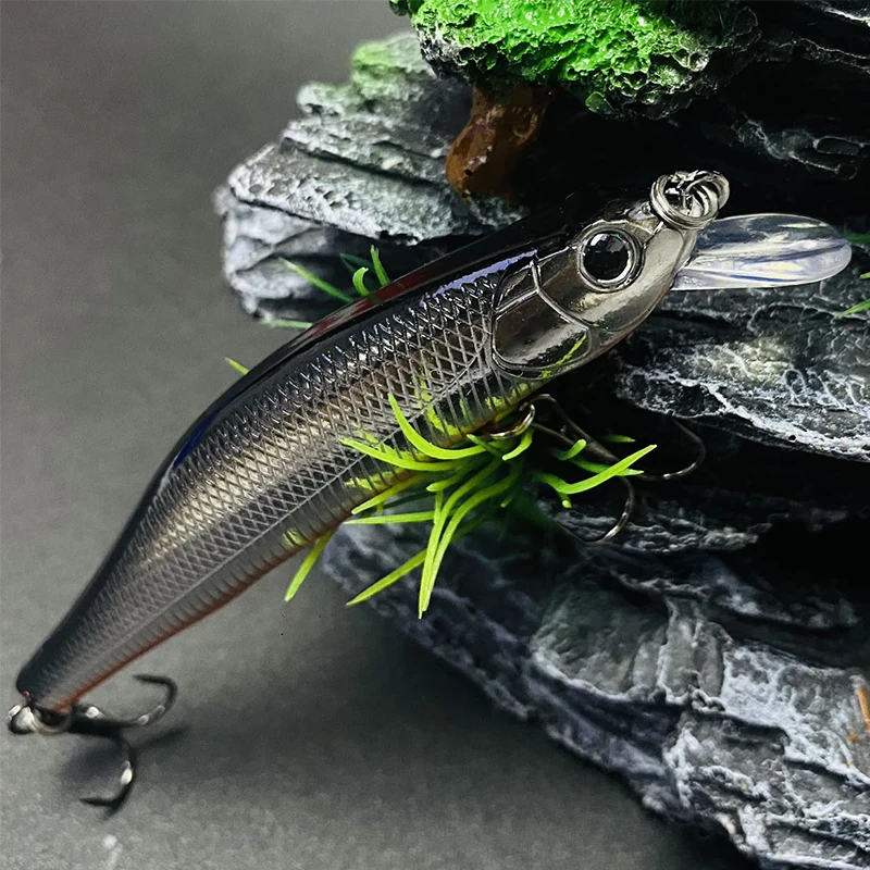 1PCS 90mm 11g Floating Minnow Lake Fishing Bait Isca Pesca Artificial Trout Carp Fishing Minnow Wobbler Artificial Bait 9128