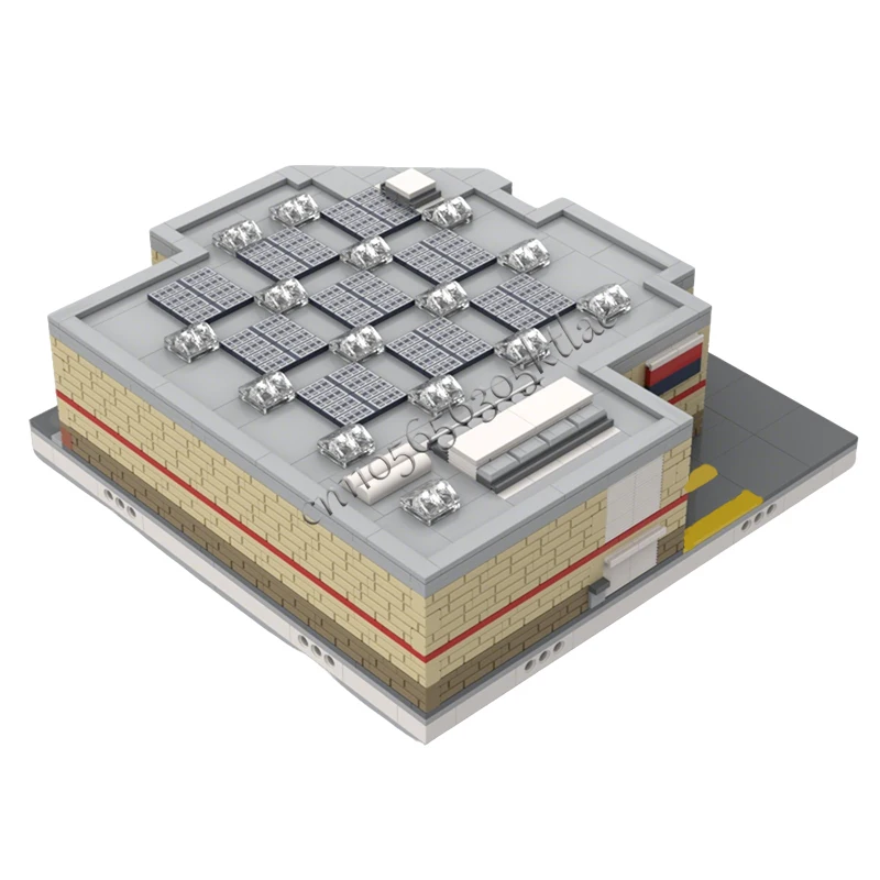 766 Pezzi Modulo Mini Casa e Strada, Costruzione Modulare Personalizzabile MOC, Giocattolo DIY per Ragazzi, Regalo di Natale