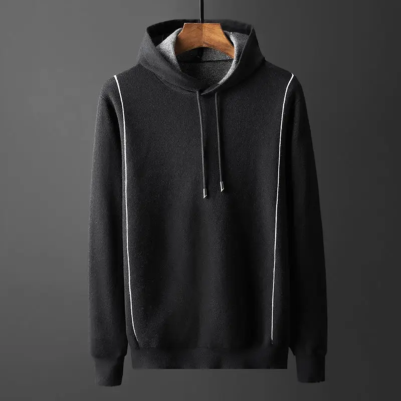 2022 Spring Autumn Fashion Mens Hooded Sweatshirt Long Sleeve Autumn Casual Hoodies Boy Solid Sweatshirts Loose Male G16