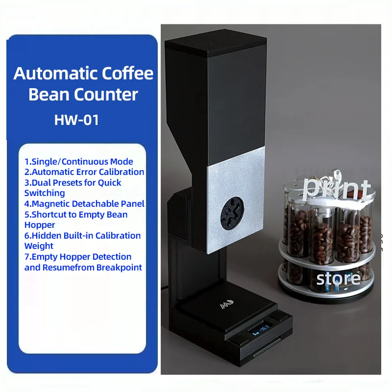 

LX HW-01 Coffee Bean Dispenser Automatic Coffee Bean Counter Coffee Tool for Single-Origin Coffee Beans Espresso Pour Over