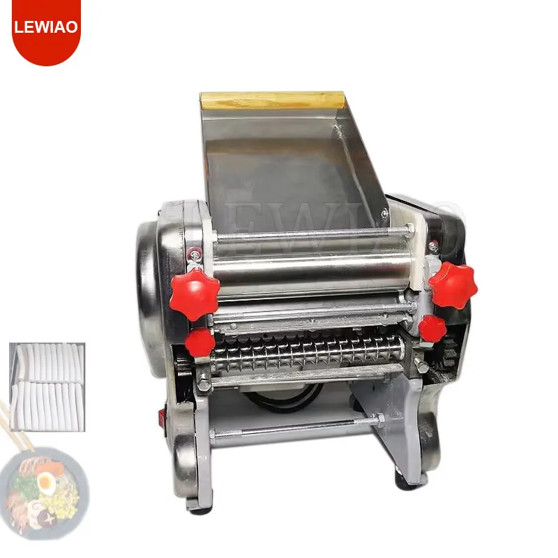 Commercial Kneading Noodle Machine Electric Dough Roller Press Desktop Pasta Chin Cutter