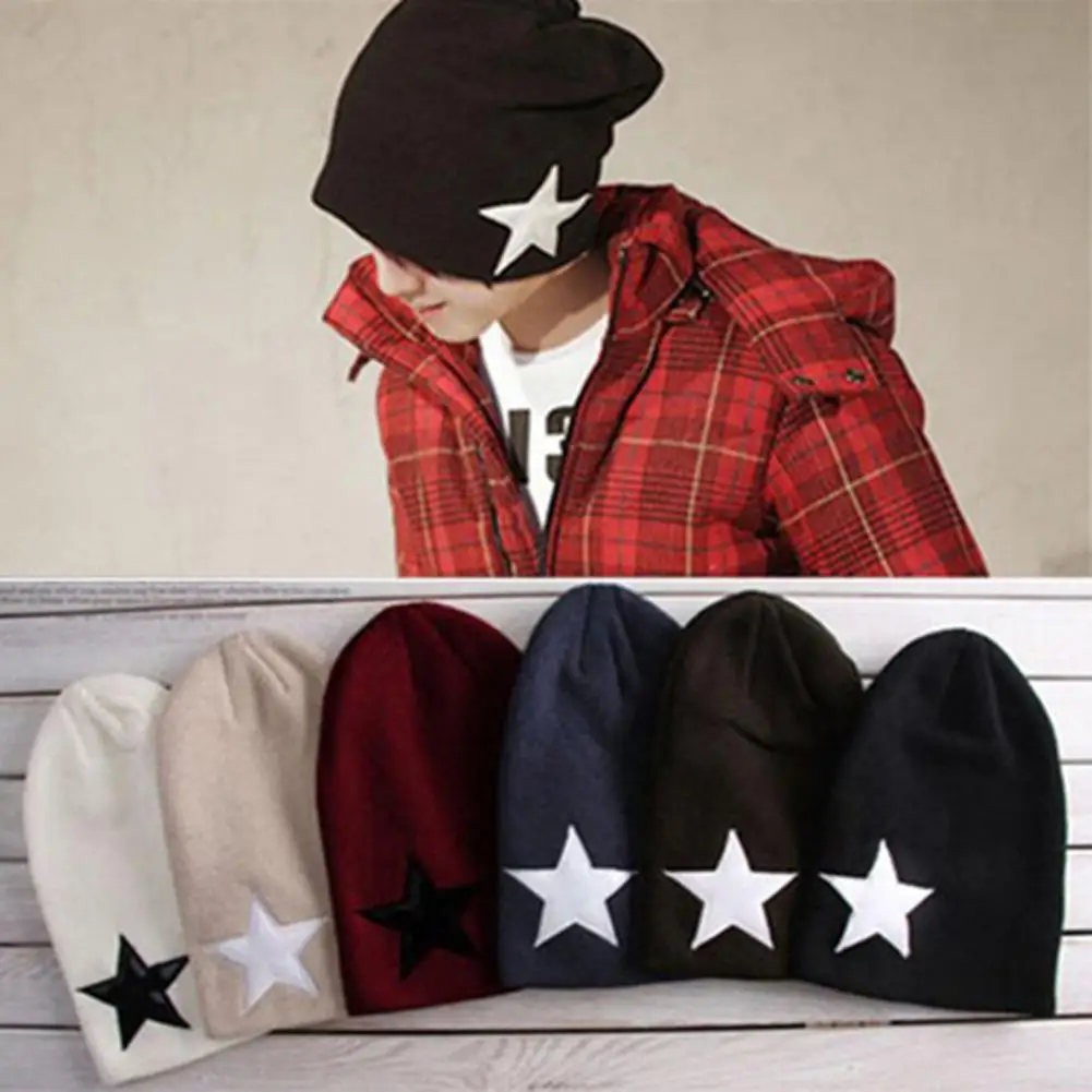 High Quality Hat Soft Material Knit Cap Lightweight Fashion Knit Cap  Warm