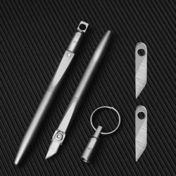 Titanium Alloy Carving Knife Mini Keychain Cutter EDC Portable Cutting Household Unboxing Pocket Knife Dead Skin Removal Tool