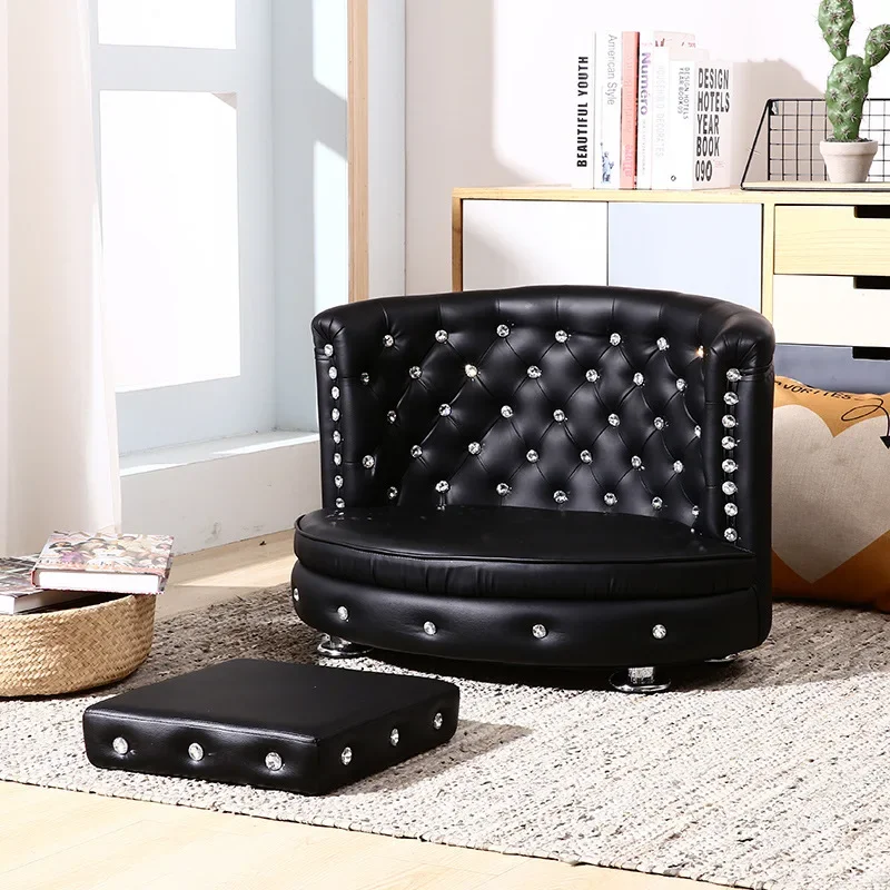 Usit Customized cat nest Dirt resistant exquisite luxury leather flannelette diamond inlaid pet sofa bed