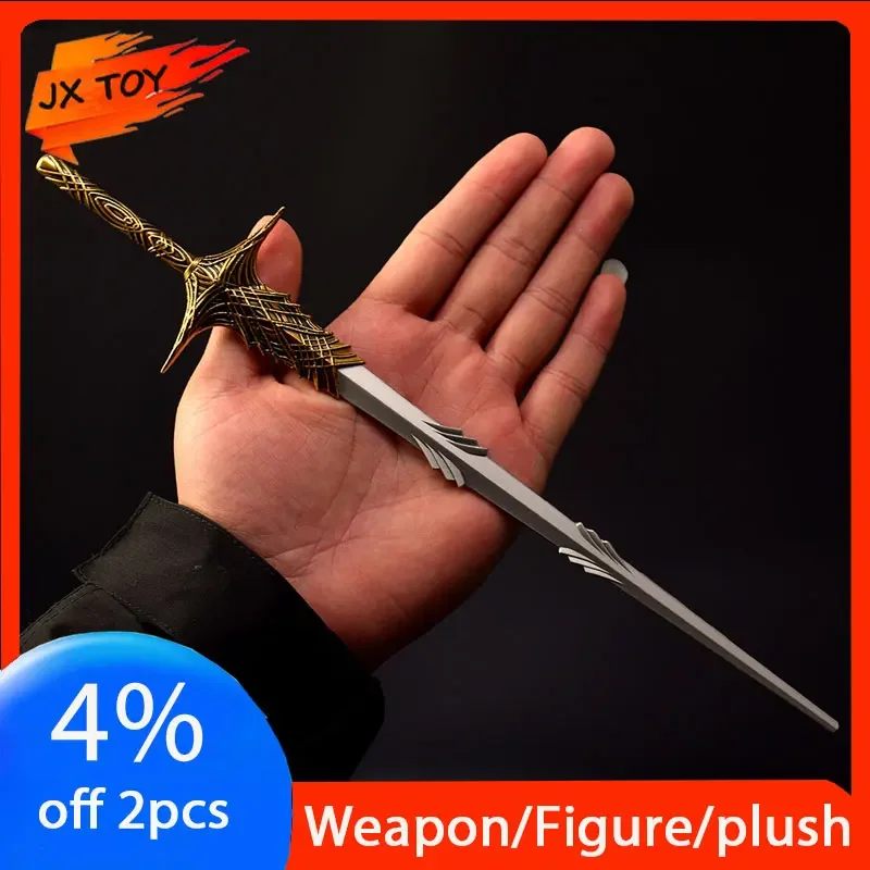 JX TOY 30cm Needle Knight Leda Sword Metal Model 1:1 Replic Game Shadow of The Erdtree Weapon Collectible Steel Katana Toys Boys