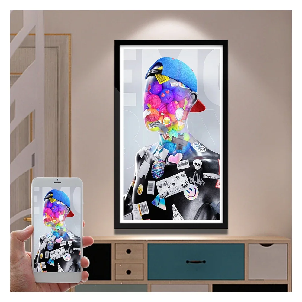 

Endnote Download Digital Art Screen Smart Picture Nft Display Decorative Large Wifi Digital Photo Frame 21.5Inch For Gallery