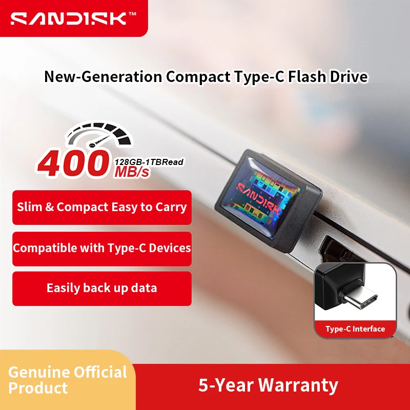 sandis-cz530-extreme-fit-usb-c-flash-drive-400mb-s-read-usb-32-gen-1-ultra-64gb-128gb-256gb-512gb-1tb-pen-drive
