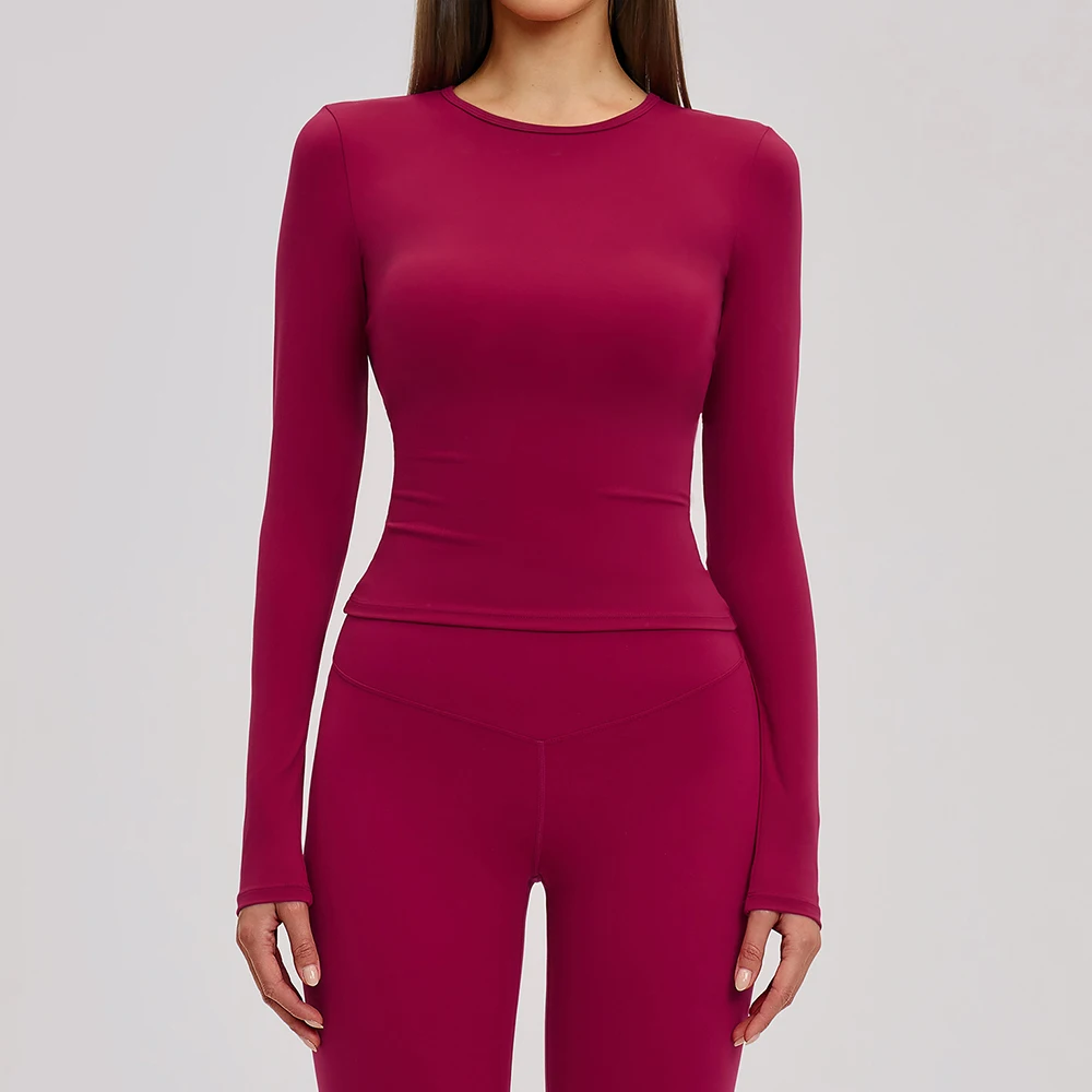 Women Long Sleeve Yoga Shirts Sport Top Fitness Yoga Top Push Up Running Full Sleeve Clothes Gym Top Sports Wear