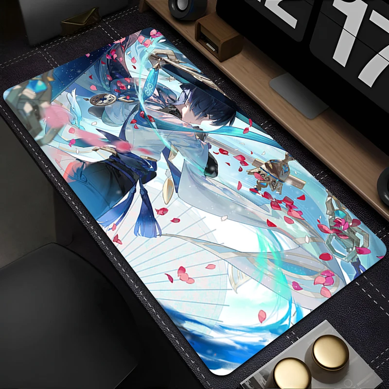 Muismat Anime Muismat Gaming Accessoires Kantoor Toetsenbord Pad Grote Bureaumat PC G-genshin Impact Wanderer Rubber Uitgebreide Pad
