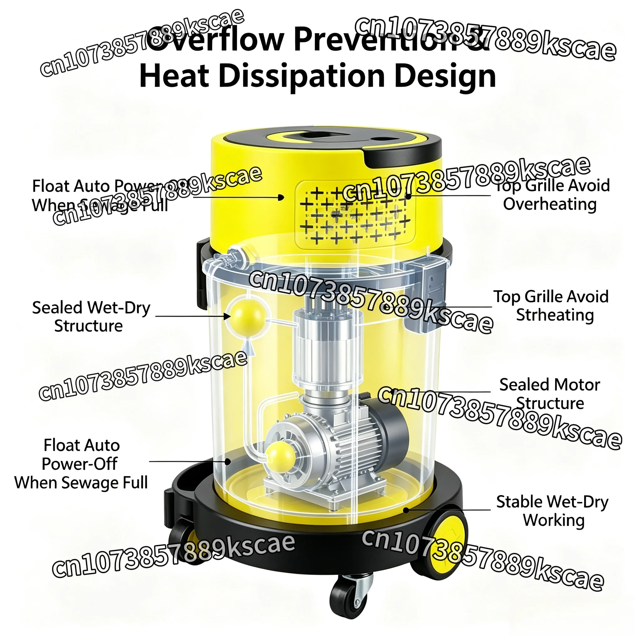 Wet Dry Self Cleaning Shop Vacuum Industrial And Automotive Multi Purpose Vacuum Cleaner