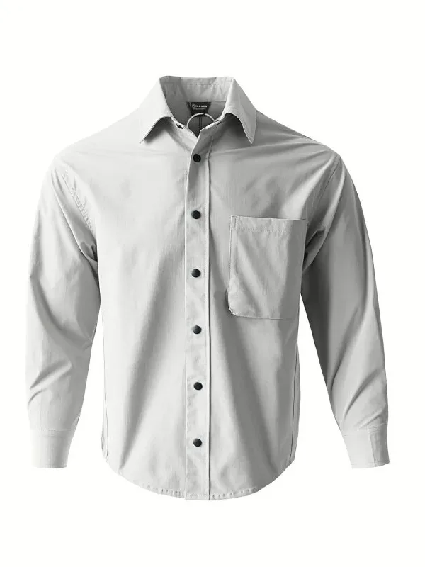 Unisex Casual Lightweight Breathable Water-Resistant Outdoor Long Sleeve Shirt UPF40 Spring Summer Loose Fit Couple's Shirt
