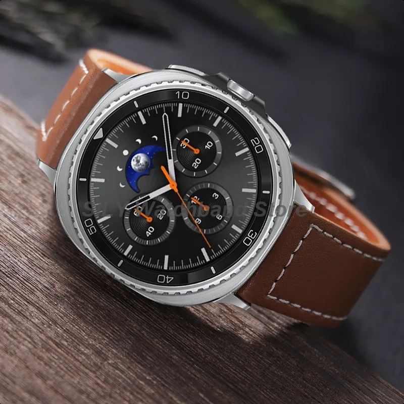 per Samsung Galaxy Watch 8 Ultra cinturino in pelle cinturino sportivo braccialetti da lavoro donna uomo cinturino per Galaxy Watch8