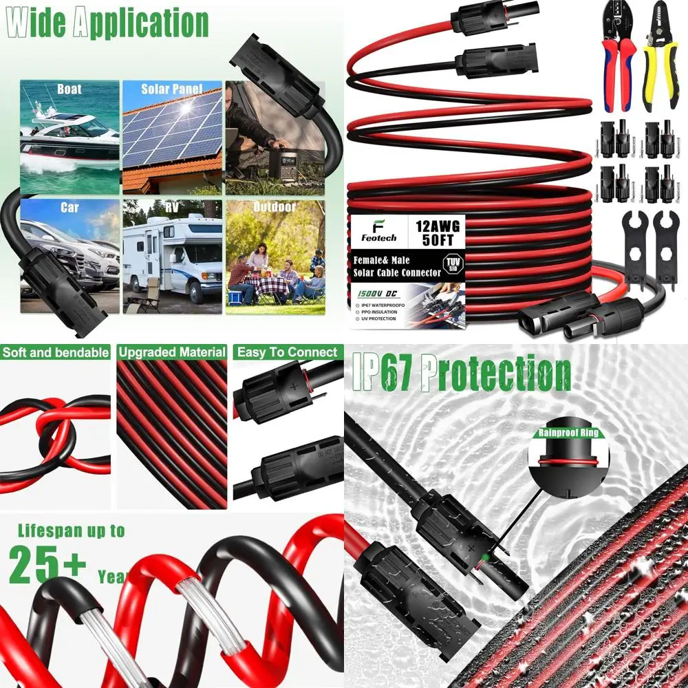 

Кабель-удлинитель 50T Twin Wire - 12AWG (4мм²), 4 пары, класс защиты IP67, разъемы «папа/мама», для наружного применения в автомобиле, автофургоне, лодке