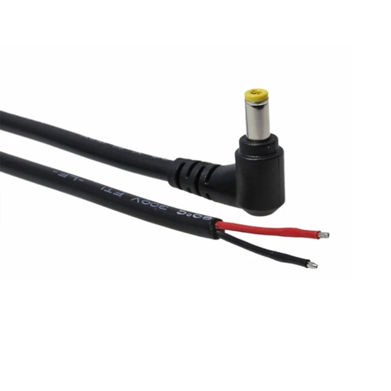 DC Power Pigtail Cable DC5525 5.5x2.5mm Male Plug Open End Power Wire for Security Camera,DVR,LED Strip Light