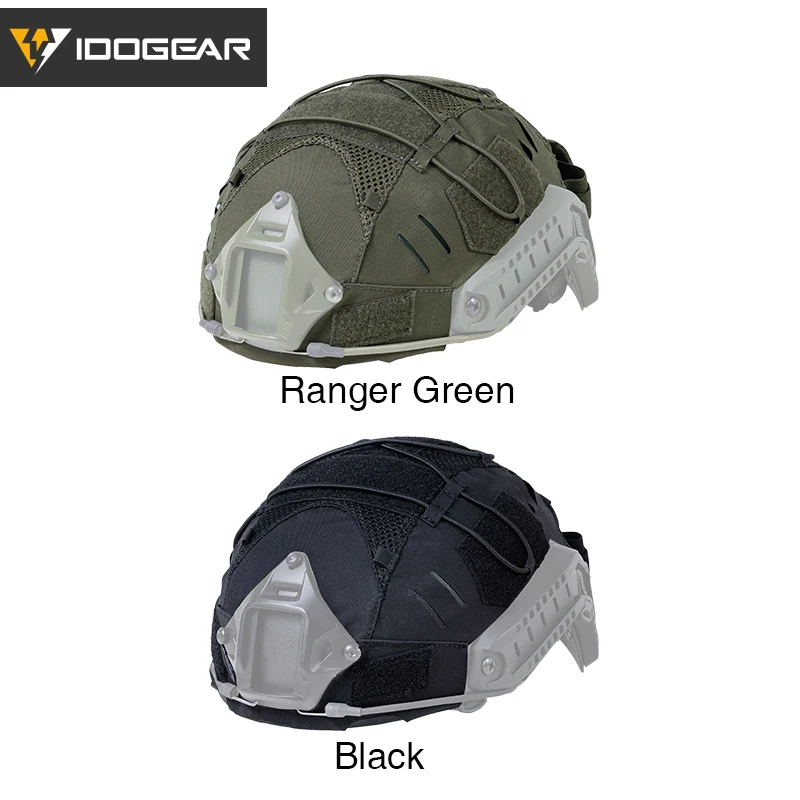 IDOGEAR Hunting Nylon Headwear Cover for Fast Hel-met with NVG Battery Pouch Hunting Accessories 3813