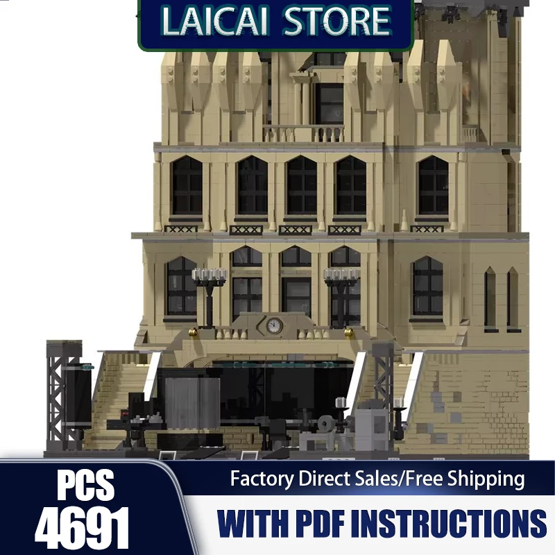 Movie Model Moc Building Blocks Modular Batcave Bundle Model Technology Bricks DIY Street View Assembly Construstion Gifts Toys