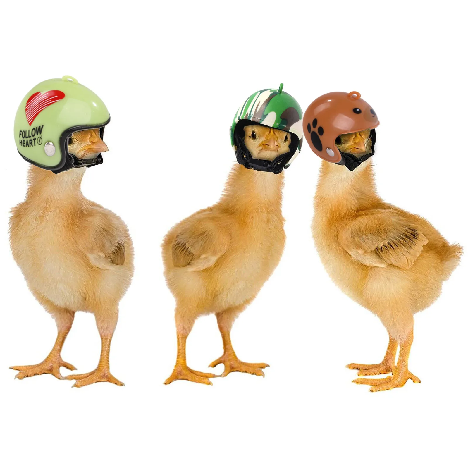 1pcs Chicken Helmet Fuuny Hat Hen Pet Protective Gear Sunscreen Rain Helmet Toy Pet Small Pet Supplies Clothing Accessories