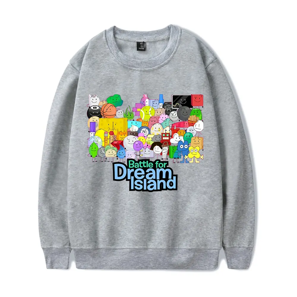 Jacknjellify BFDI Battle For Dream Island Sudadera con capucha cuello redondo Cosplay mujeres hombres ropa de calle moda HipHop sudaderas de manga larga