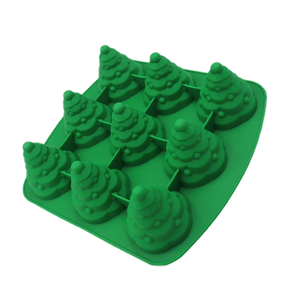 

1Pcs Christmas Tree Silicone Baking Mold Flexible Non-Stick DIY Cake Candy Jelly Fondant Safe for Oven Dishwasher