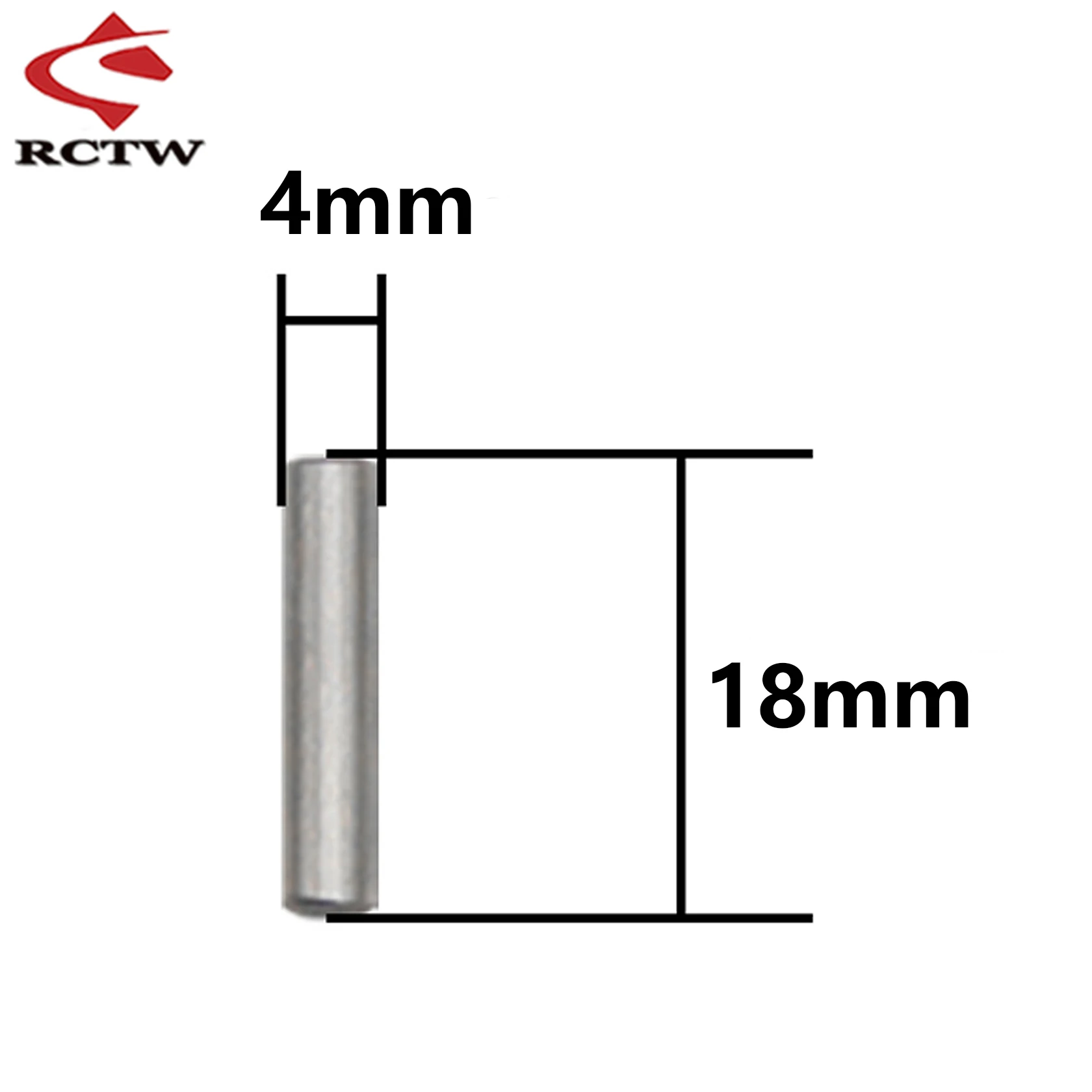 Carro rc 4x18mm ou 4x24mm pino de eixo 10 peças para 1/5 hpi roofunaha km rovan baja 5b 5t 5sc peças de caminhão