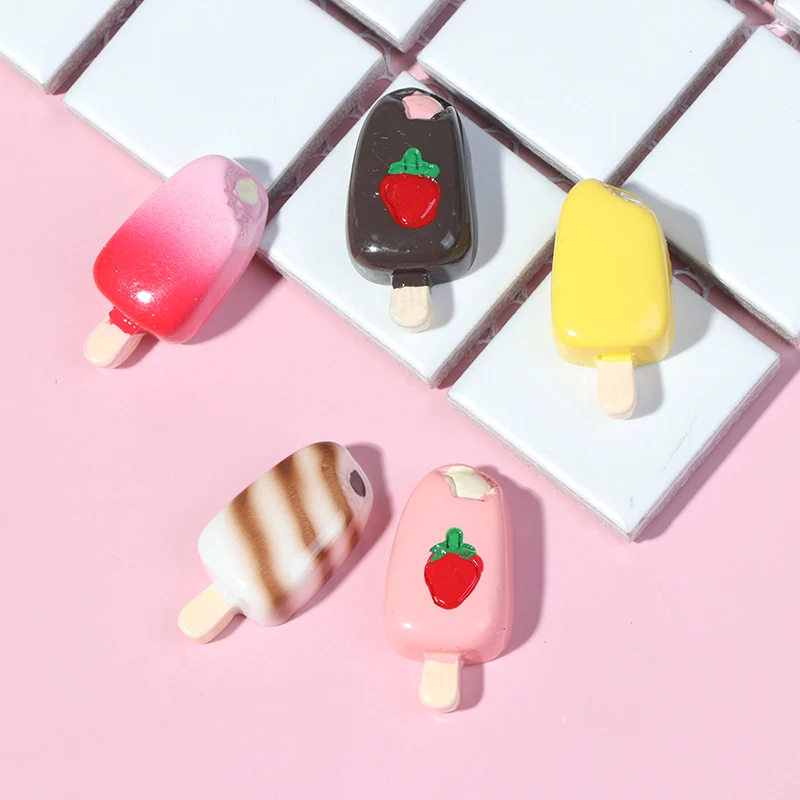 5Pcs 1:12 1:6 Dollhouse Miniature Popsicle Ice Cream Dolls Kitchen Food