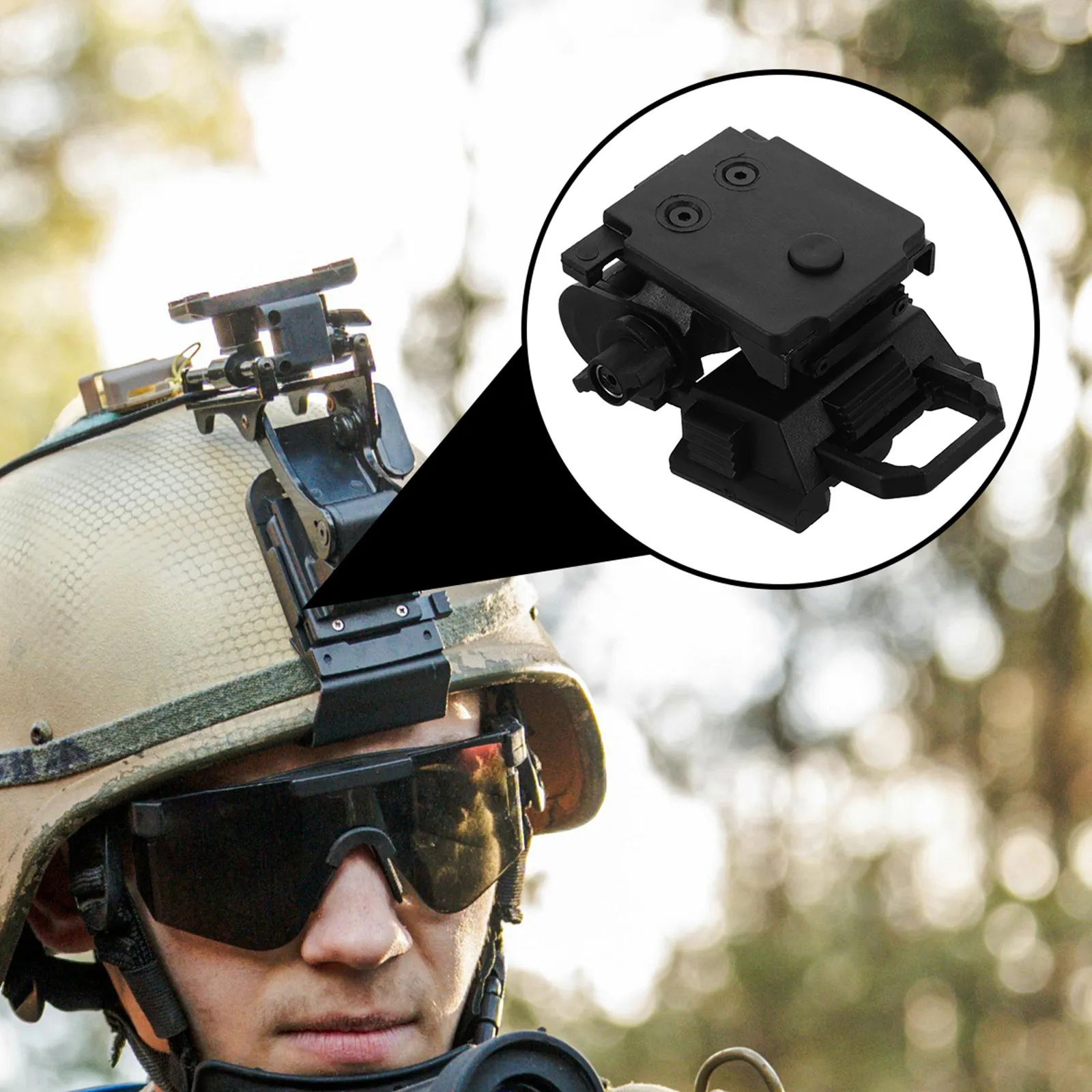 

Outdoor Night Vision Bracket Universal Headlamp Holder Head Light Mount Base for Accessories Night