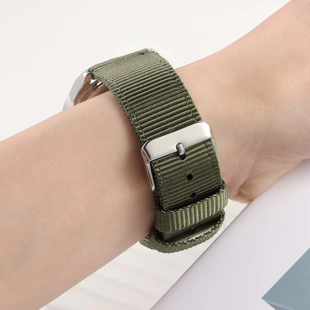 Cinturino per Orologio in Nylon Premium 18mm 20mm 22mm 24mm, Cinturino Intrecciato Militare Universale a Sgancio Rapido, Cinturino Sportivo da Uomo