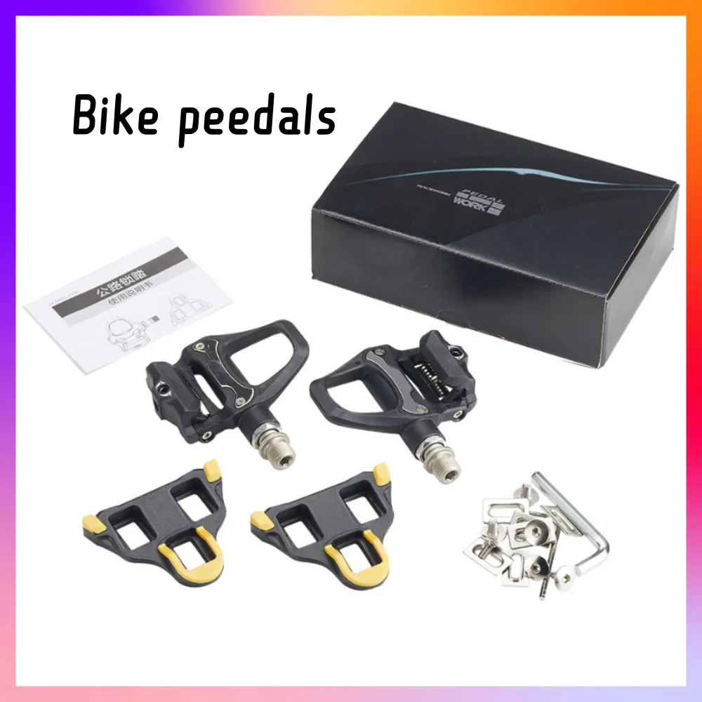 RPANTAHI  Road Bike Pedal PD-R550 Self-Locking Pedals with Sealed Bearings for Pedals about 256g Black Compatible for SPD Syste