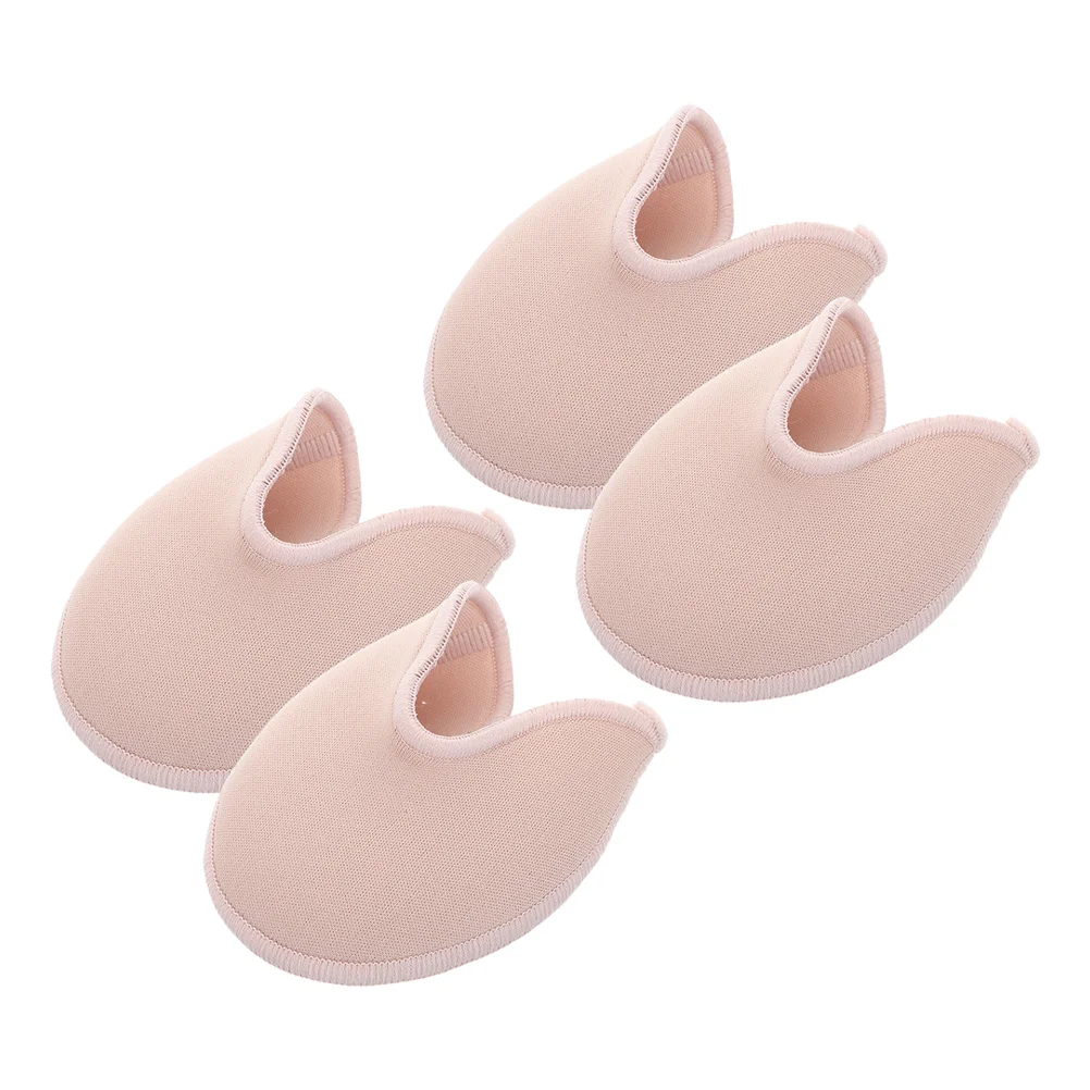 

4Pcs Anti-Slip Knitted Fabric Ballet Toe Pads Protector Cushion Slipper Pouches Dance Shoes Socks Women Half Toe Cover