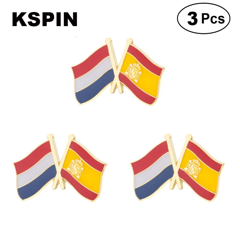 Germany & Chile Flag Lapel Pin Friendship Flag Badge Flag pin 3pcs A Lot view 5