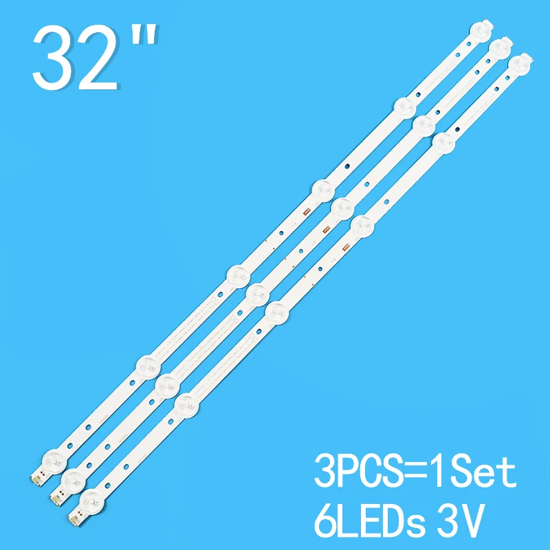 Для 3 шт./компл. светодиодная лента для подсветки BBK 32LEM-3081/T2C линейные линейки SVJ320AG2-Rev2-6LED- 130307   LB-C320X14-E11-H-G1-SE