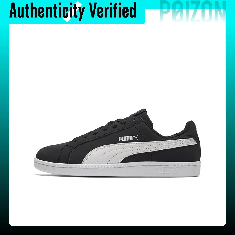 PUMA Smash Buck Synthetic Leather, Split Cow Leather Abrasion Resistant Lightweight Low top Skateboard Shoes Unisex 356753-02