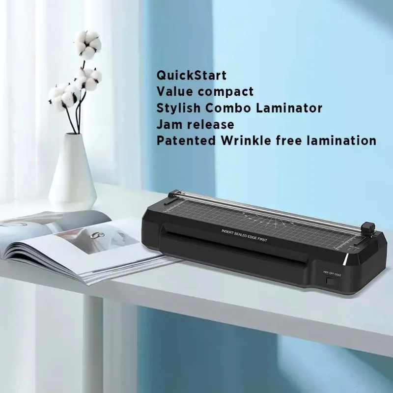 OL292 Factory Directly Sale Multi-function Small Hot and Cold A4 Laminating Machine With Paper Cutter