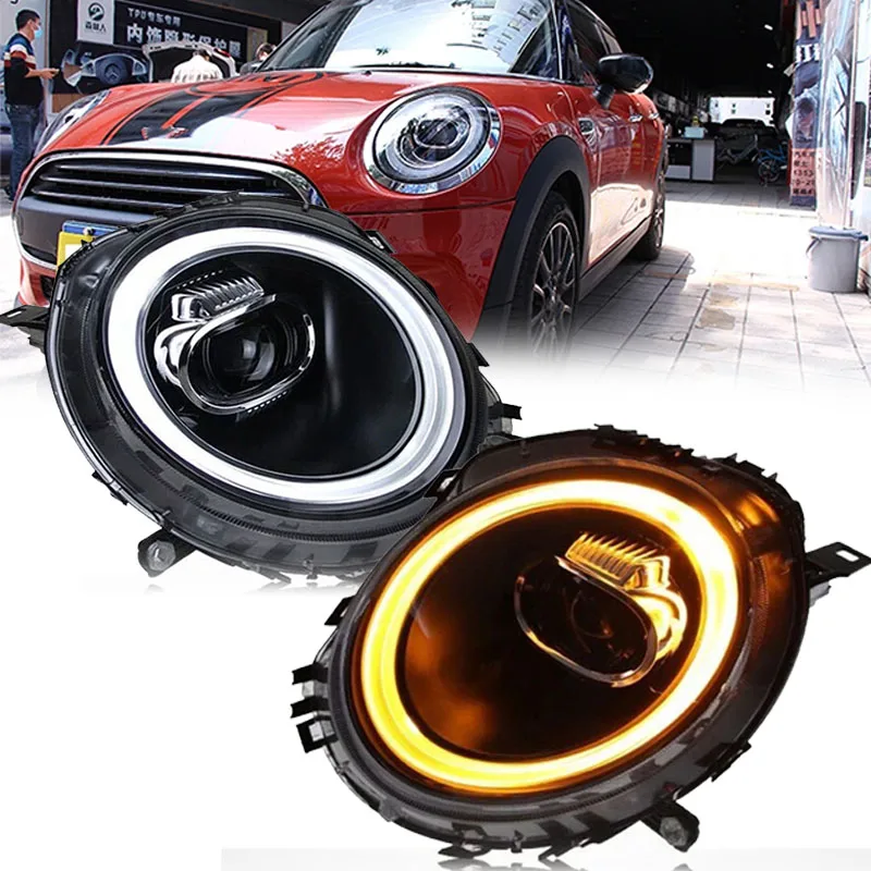 for BMW MINI COOPER F54 F55 F56 F57 2014-2019 LED DRL Dual Beam Lens LED Turn Signal Lamp Assembly