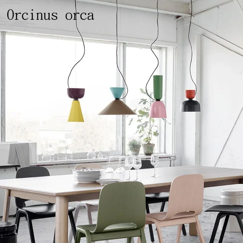 color matching chandeliers restaurants bars bedroom creative personality decorative Chandelier