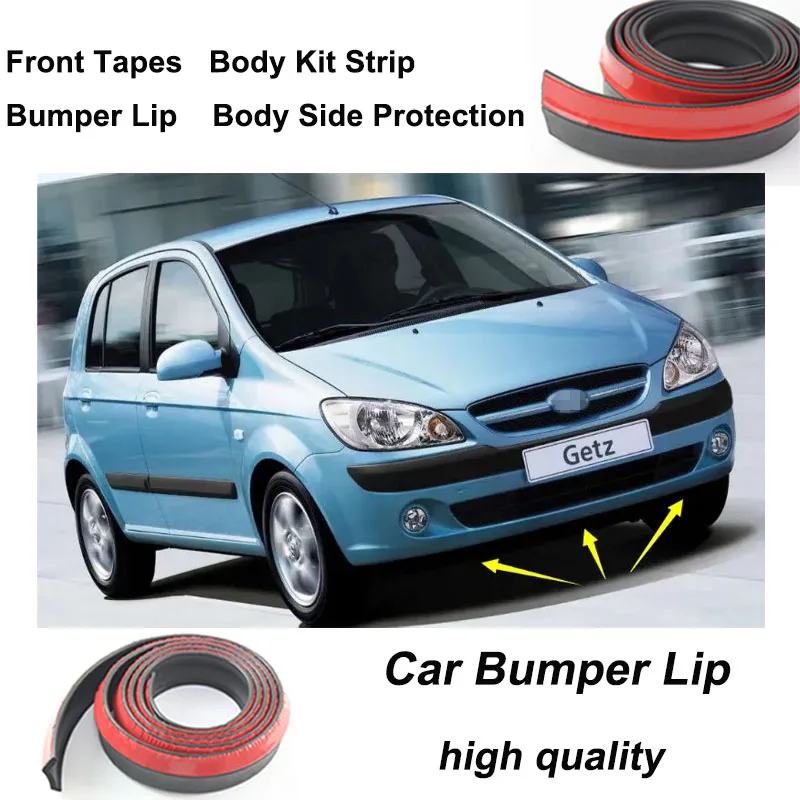 Car Bumper Lips For Hyundai Getz Prime Click TB Brisa Inokom Elantra Car Body Kit Strip Front Tapes Body Chassis Side Protection