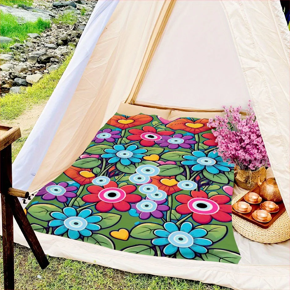Easter Bunny Bliss Blanket Cozy Flannel Throw for Spring Celebrations AllSeason Comfort Festive Joy Gift