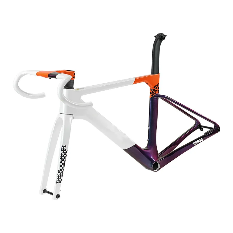 

R18 Carbon Fiber Road Frame 700C Pneumatic Frame Ultra Light Disc Brake Bicycle Breaker Frame Cross-border Supply