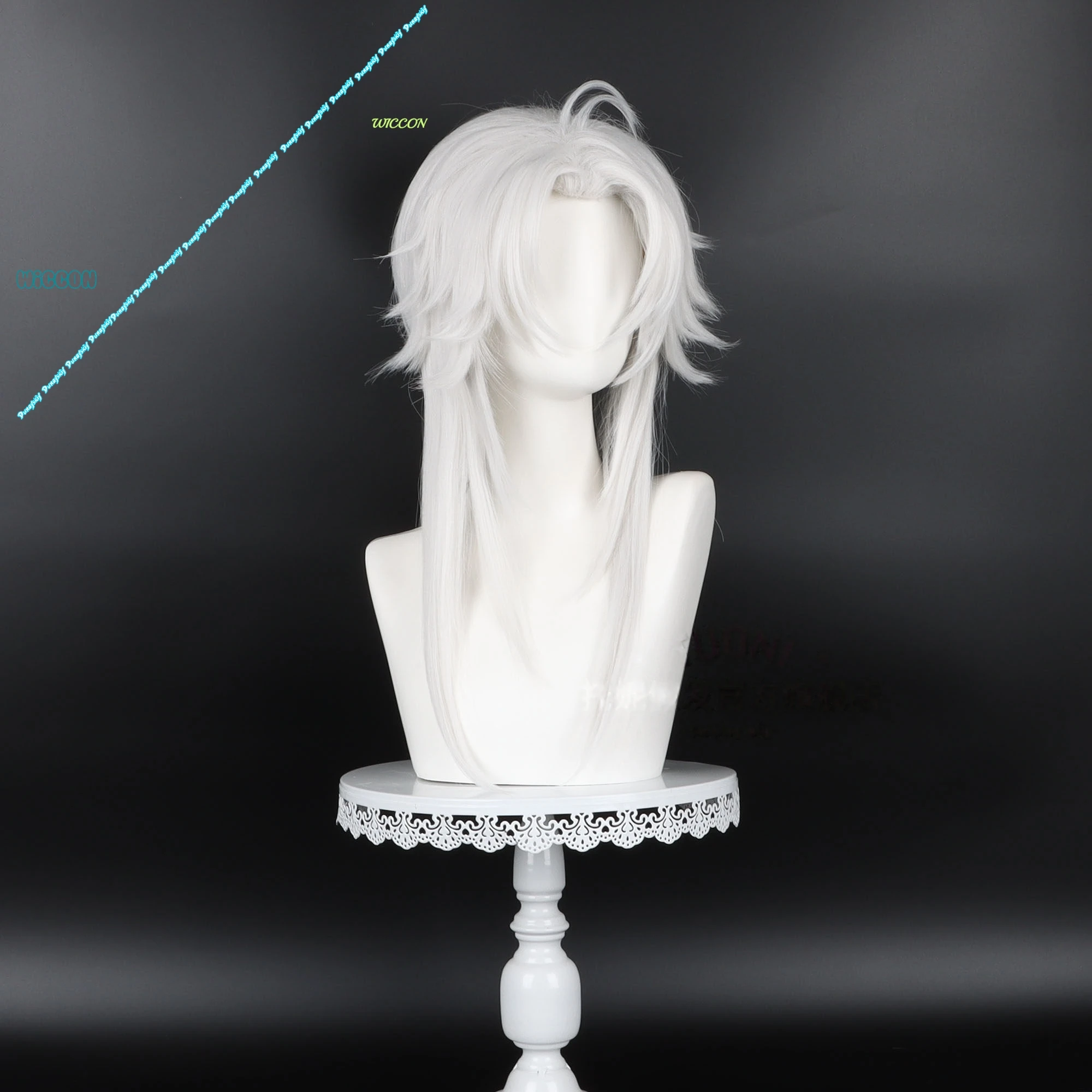 Perruque Courte Blanche Synthé - Cosplay Anime White Hair avis et prix