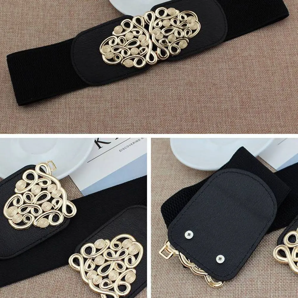 Female Clothing Supplies Sweater Decorative Elastic Buckle Wide Waist Belt Waistband Dress Strap