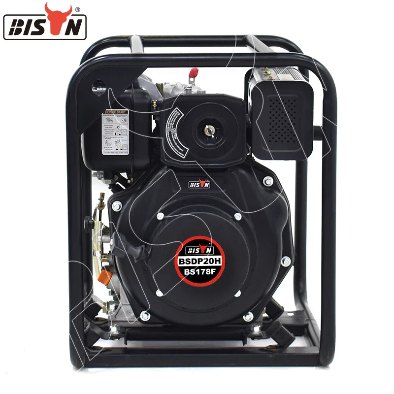 Bison 186FA 5.4HP 2 Inch Domestic Diesel Water Pressure Pump For Agricultural Irrigation