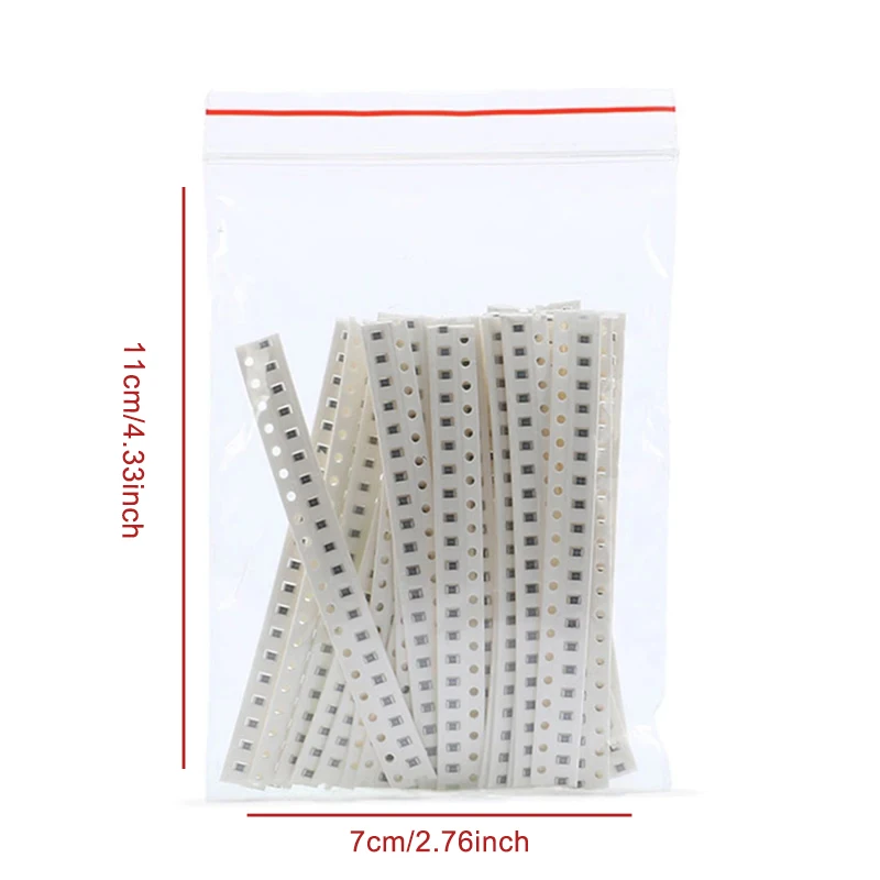 00PCS/Set 0603 0805 1206 SMD Resistor Kit , 10 Values 0.1R~1R Ohm Resistors DIY Electronic Components 1% Precision