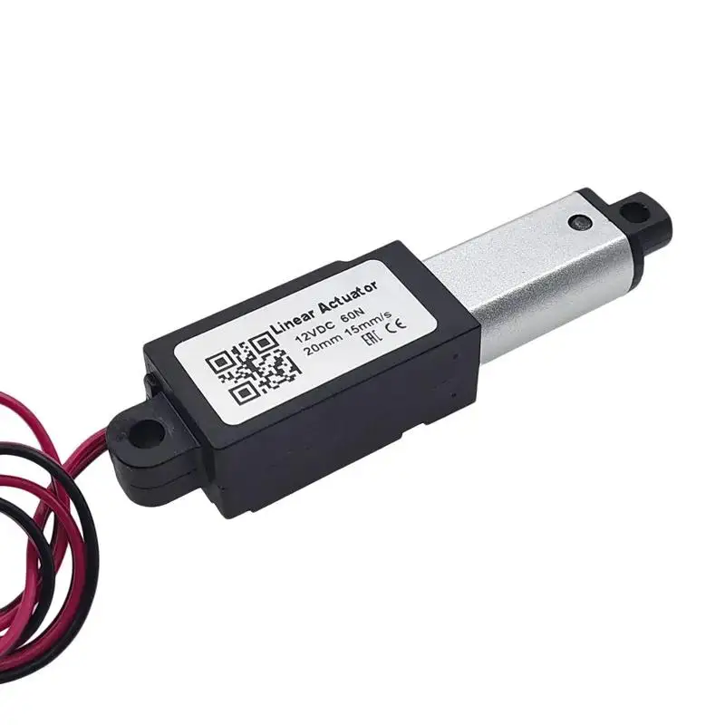 DC 12V Mini Electric Linear Actuator 10/15/20/25mm Stroke Micro Push Rod Putter 30N 60N 100N 150N Motor Controller